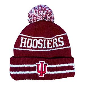 NCAA Indiana Hoosiers Cuffed Pom Beanie winter hat